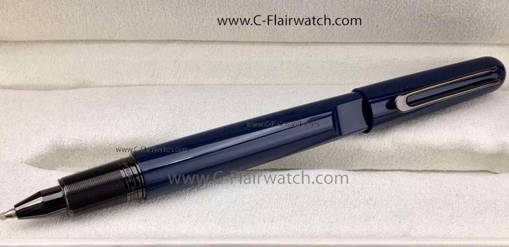 Copy Montblanc M Rollerball Pen:Blue Resin Black Clip